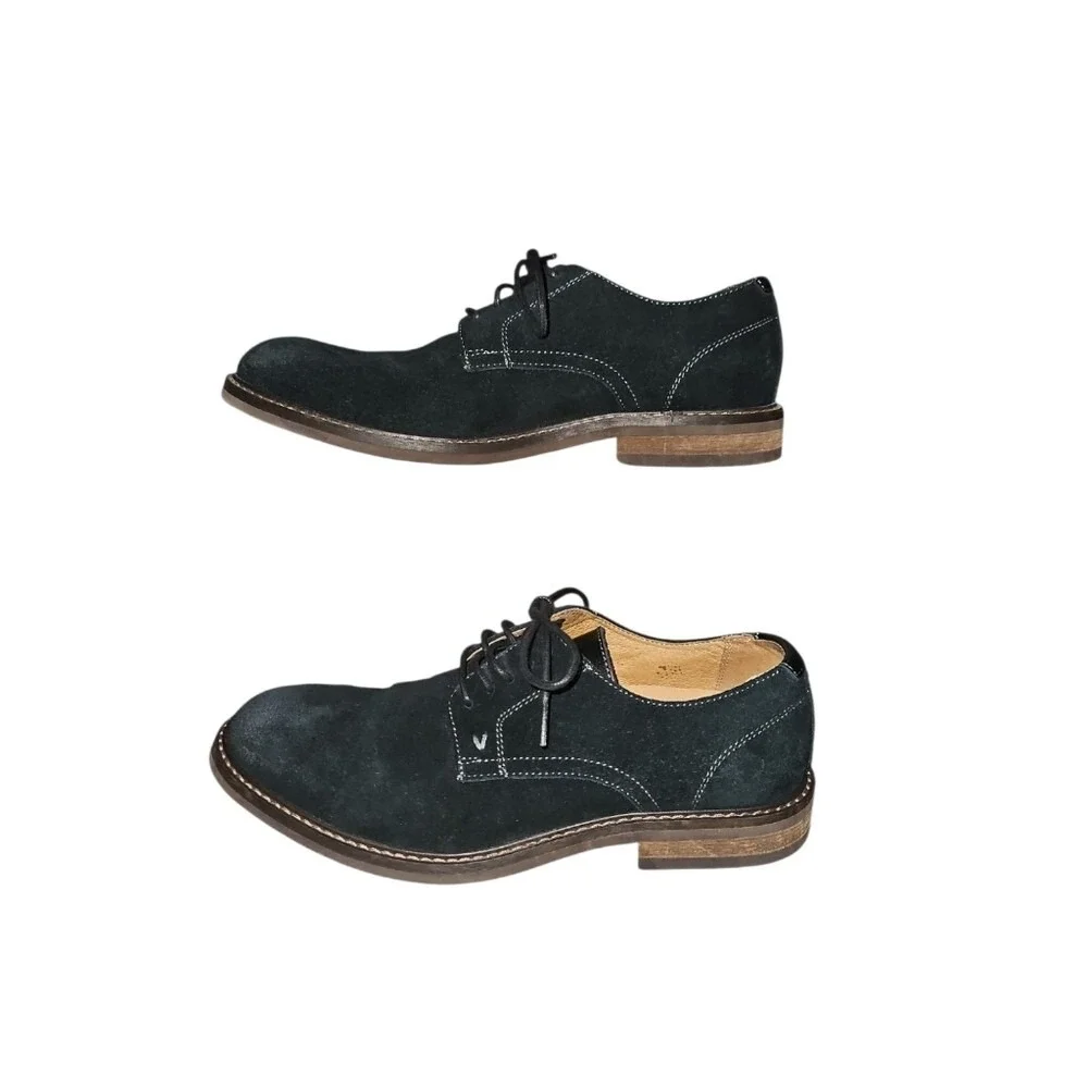 Vionic Browery Graham Black Suede‎ Oxford Men's Dress Shoe Size 8